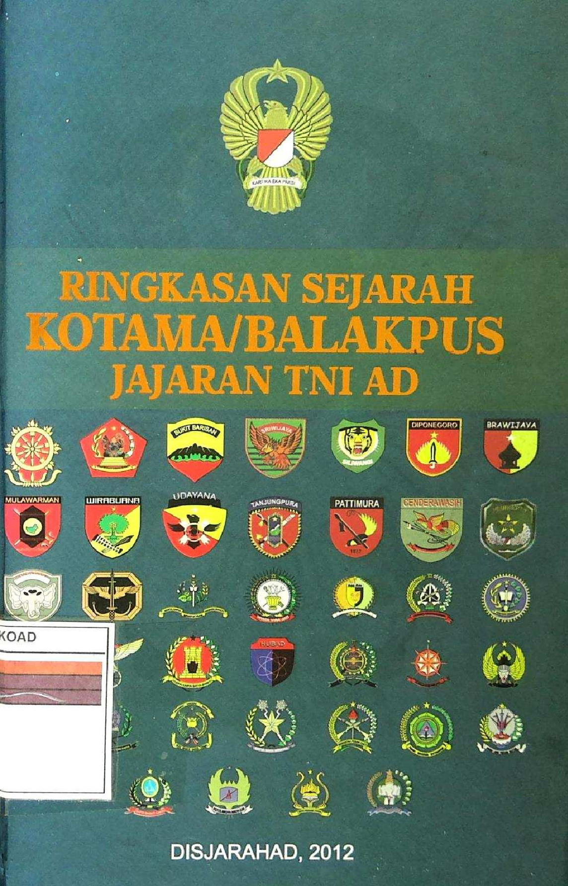Ringkasan Sejarah Kotama/Balakpus Jajaran TNI AD